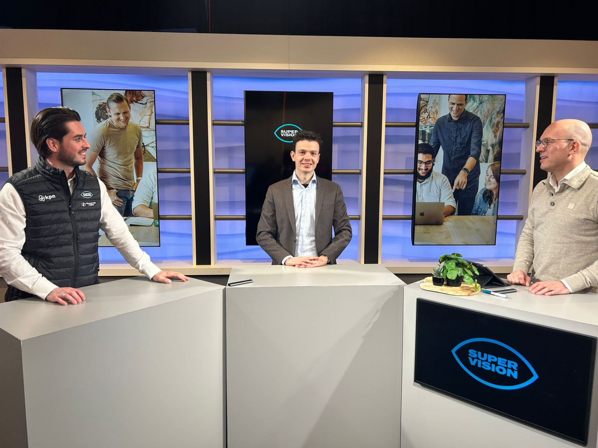 Tristan van Onselen in de SuperVision studio-opname